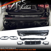 GLB45 Style Rear Diffuser Bodykit for Mercedes - Benz GLB - Class X247 with AMG Sport Bumper Bar & GLB35 - Mars Performance